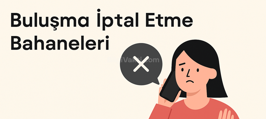 bulusma iptal etme gerekceleri
